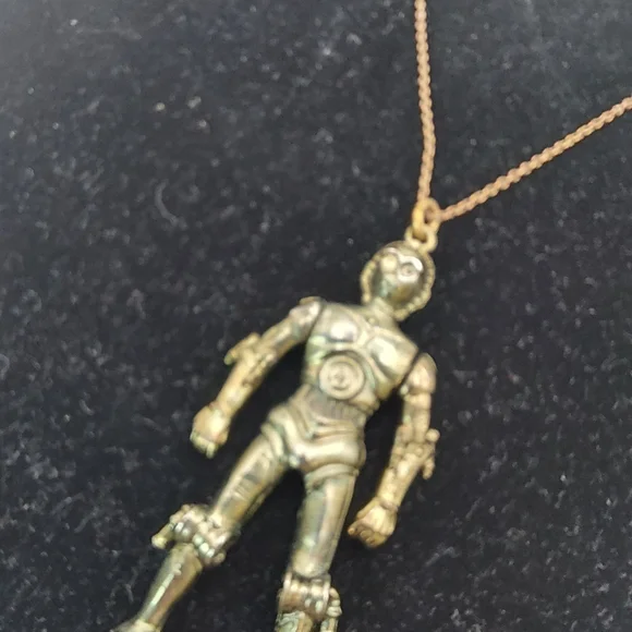 Star Wars Vintage C3PO Pendant w/ chain 1977. A Nostalgic Piece to Collect! - Picture 8 of 14